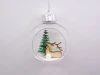 8CM set of three Christmas transparent decorative balls 030 details Picture